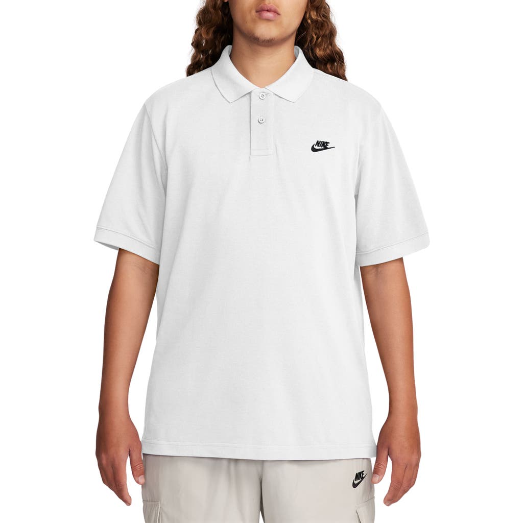 Nike Club Short Sleeve Polo In White