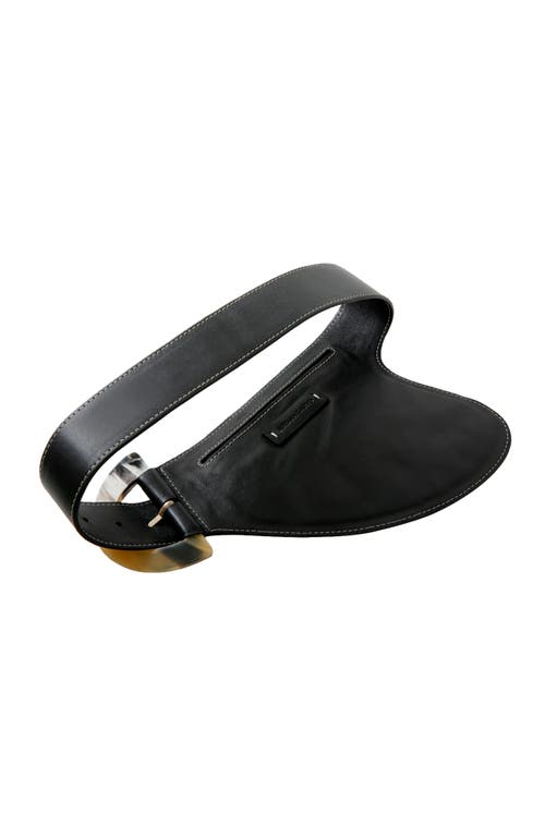 Adriana Castro La Jefa Leather Belt In Black