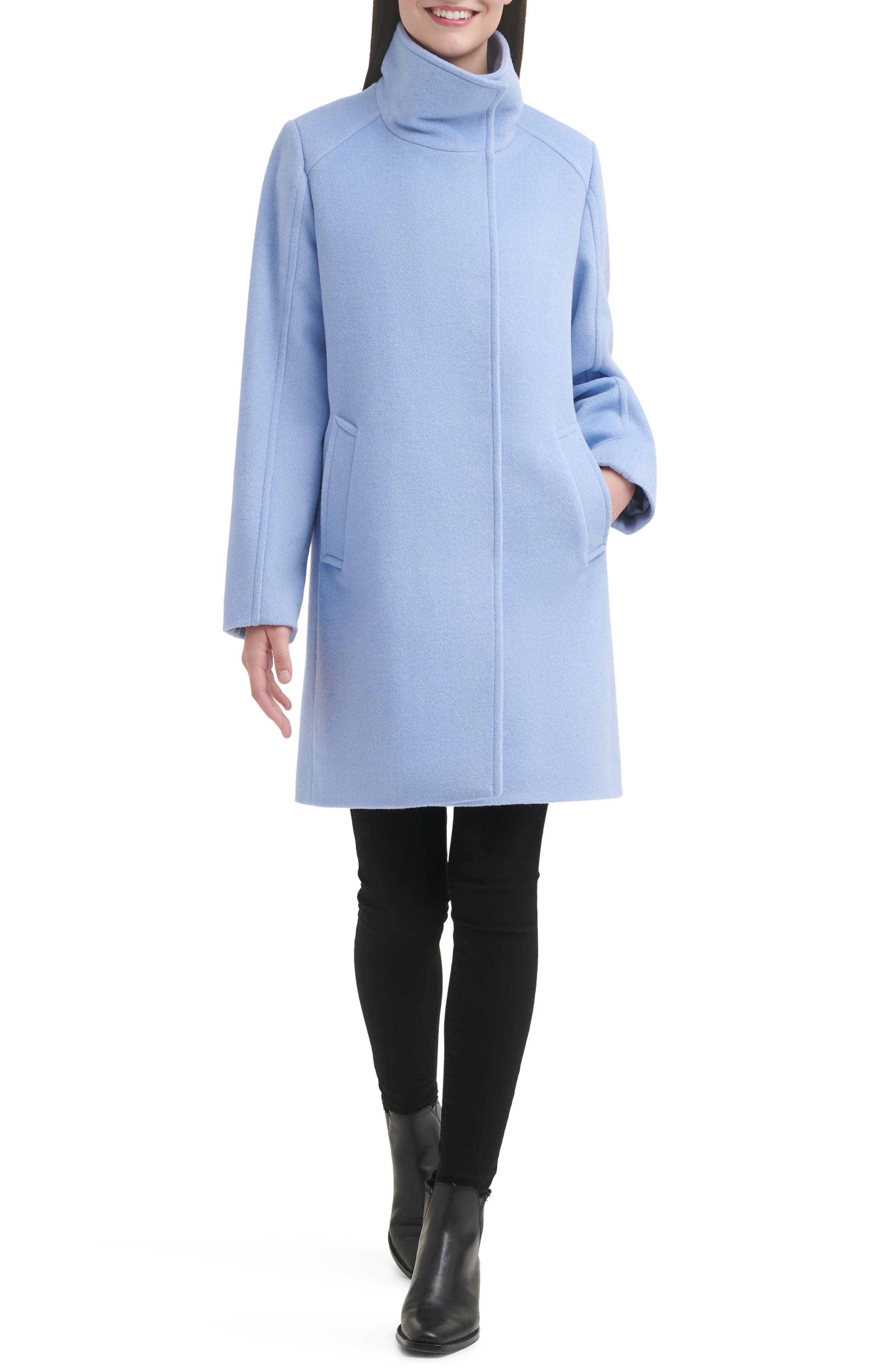 lambskin leather trench coat