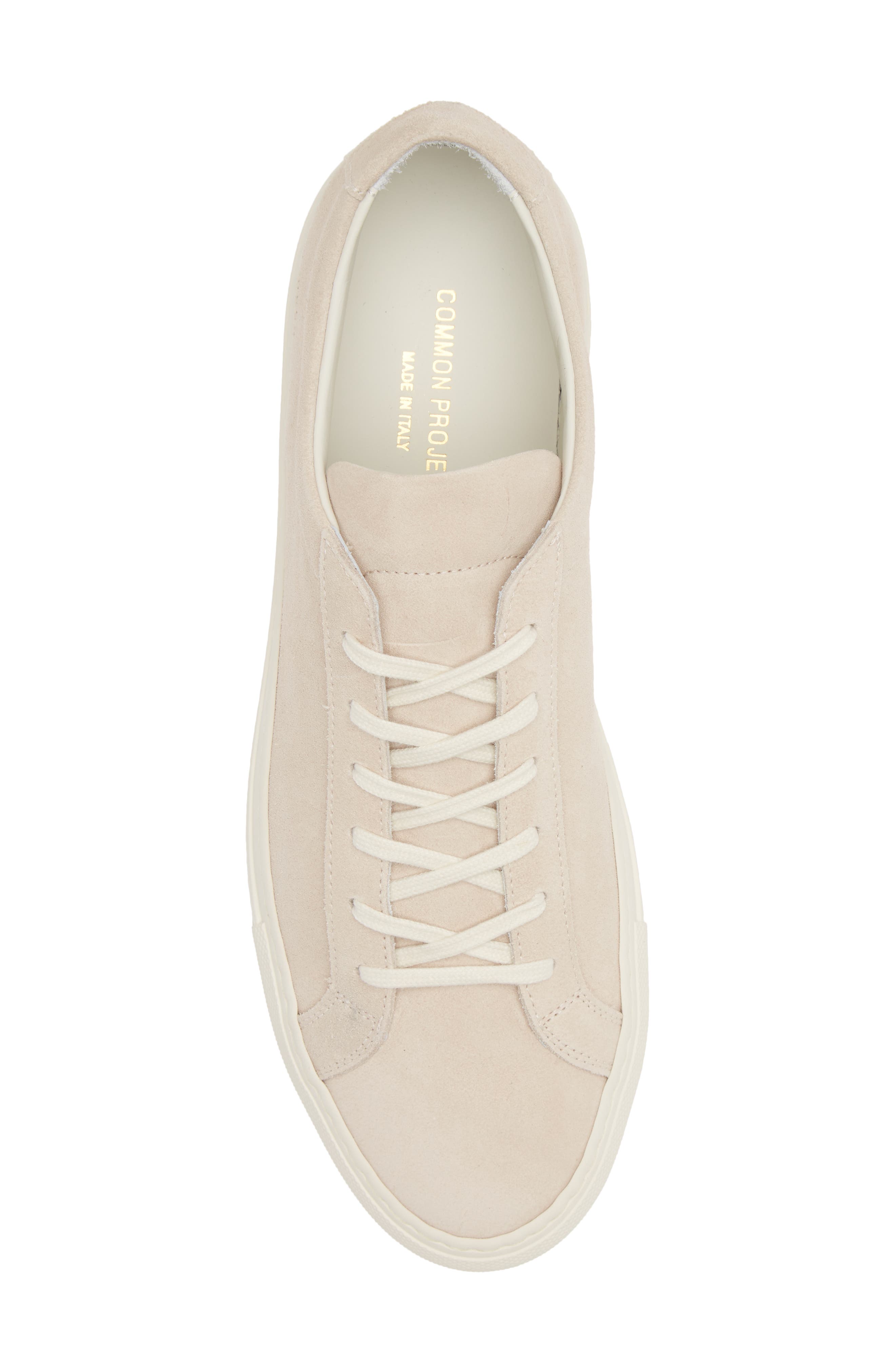 nude suede sneakers