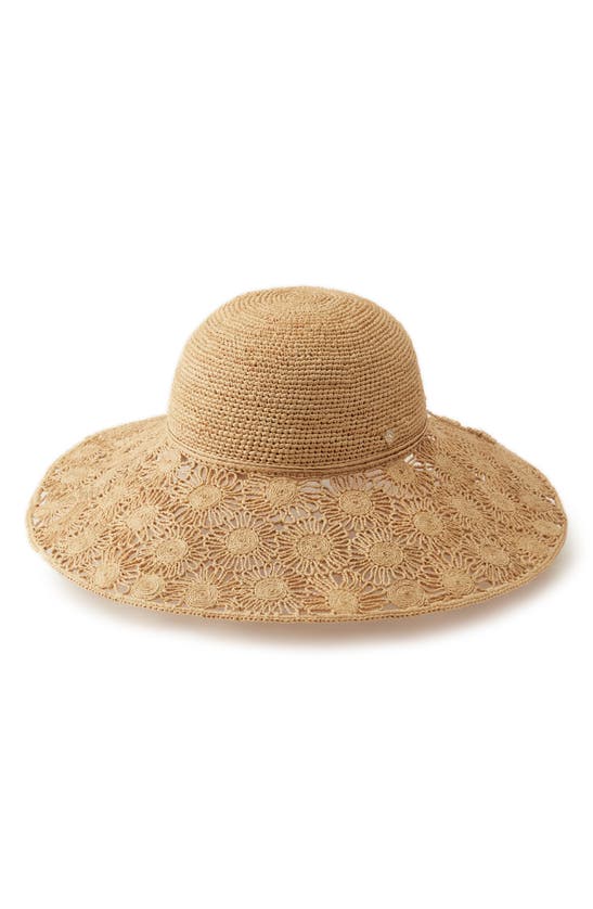 Shop Helen Kaminski Maria Raffia Straw Sun Hat In Natural
