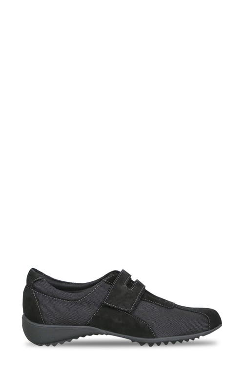 Shop Munro Joliet Ii Sneaker In Black Fabric/suede