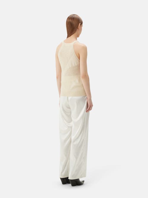 Gobi Mongolian Cashmere Organic Color Cashmere Top In Off White