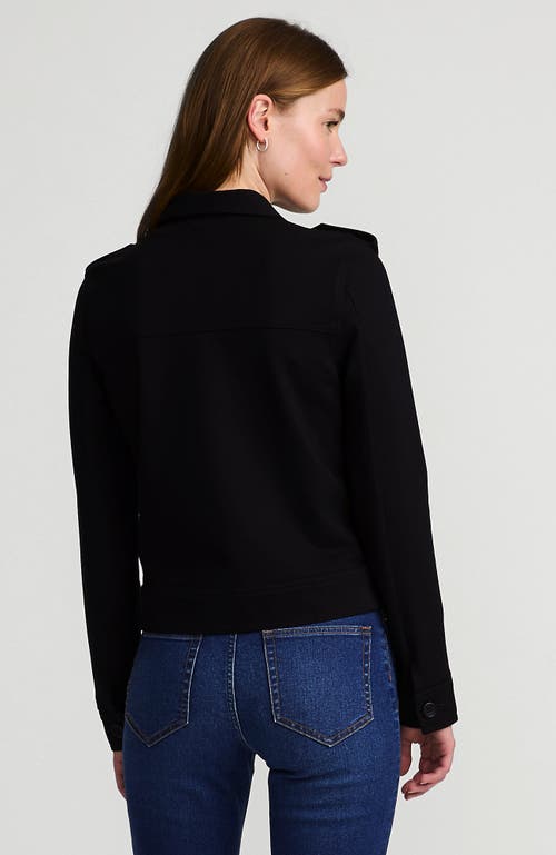 Shop Lands' End Ponte Vacation Jacket In Black