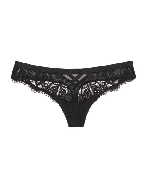 Shop Adore Me Diara Thong Panties In Black