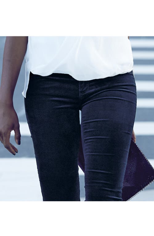 Ag Super Skinny Velvet Leggings In Black