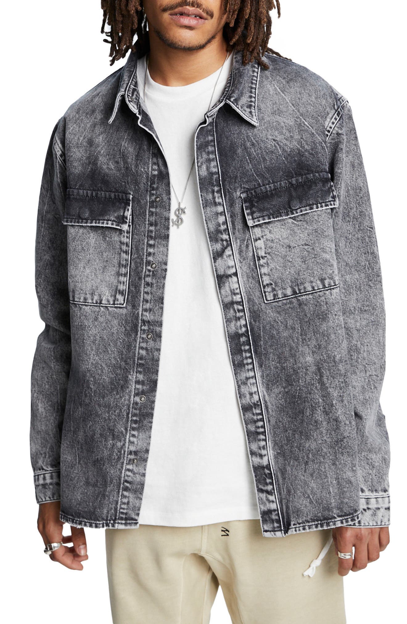 Ksubi Snakebite Cotton Button-Up Shirt 