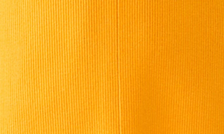 Shop Gstq Cutout Sleeveless Sweater Dress In Saffron