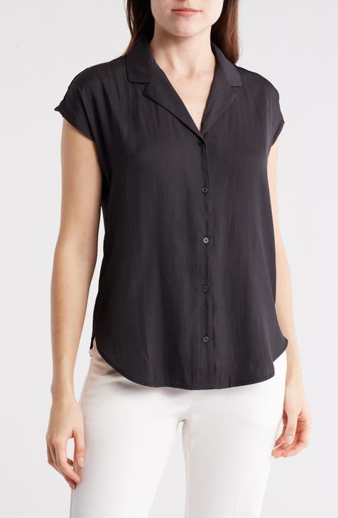 Cap Sleeve Camp Shirt