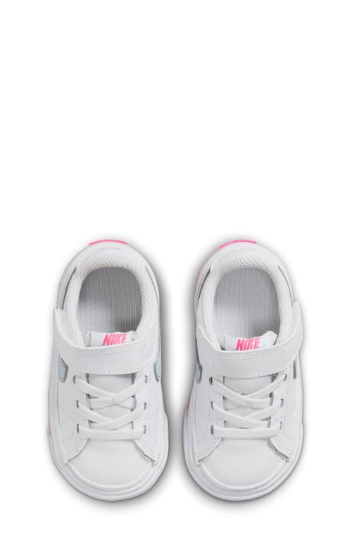 Shop Nike Court Legacy Sneaker In White/light Blue/pinksicle