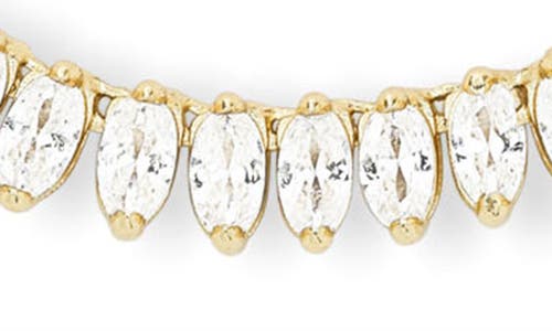 Melinda Maria Baby She's So Fine Tennis Necklace In Goldhite