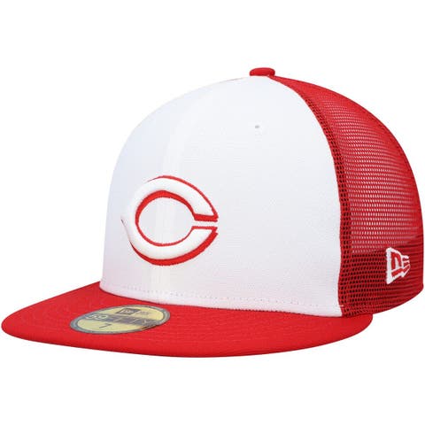 Men's Mitchell & Ness Black/Red Cincinnati Reds Bases Loaded Fitted Hat