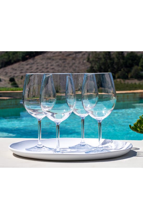 Shop Tarhong Montana Set Of 4 Goblets In Clear