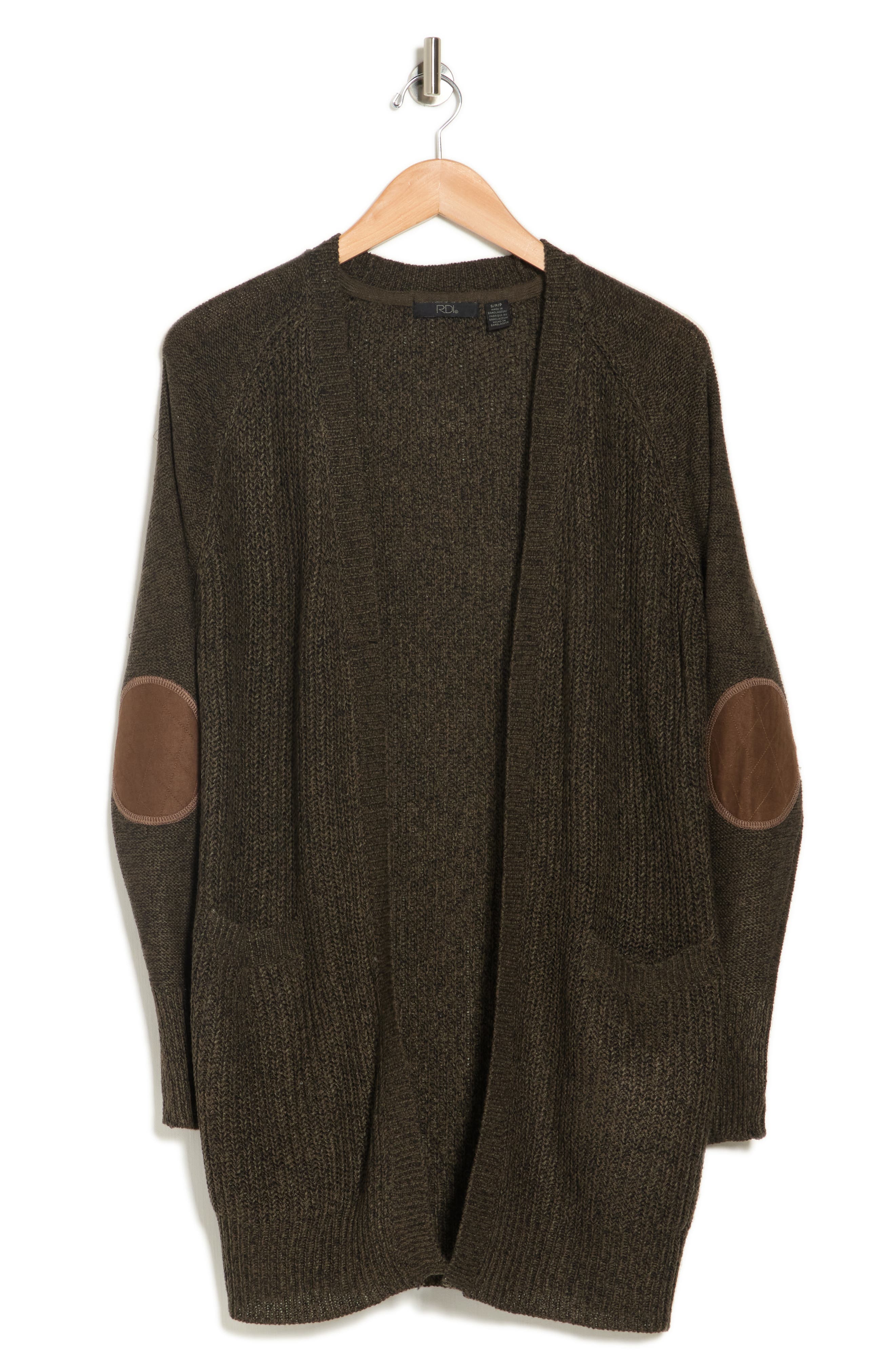 RDI Elbow Patch Twist Cardigan 