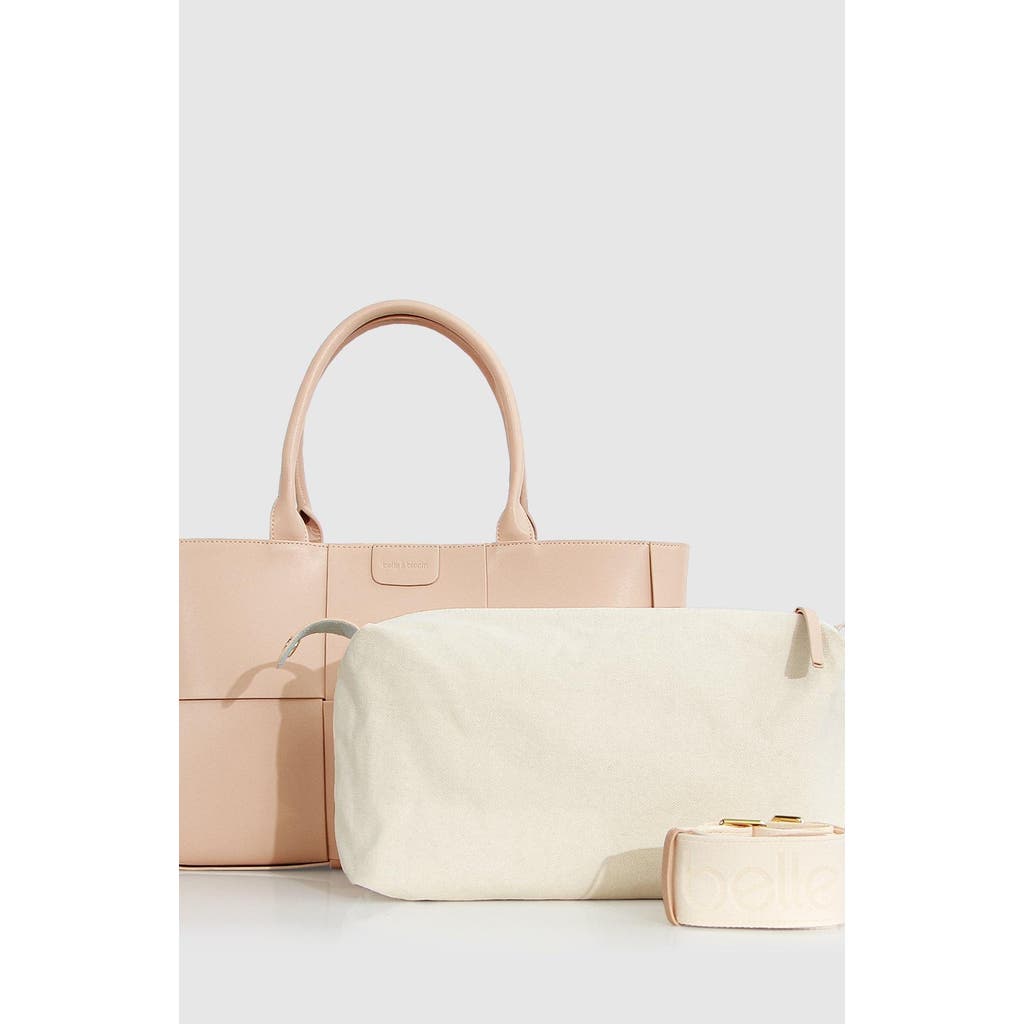 Belle & Bloom Long Way Home Woven Tote In Latte