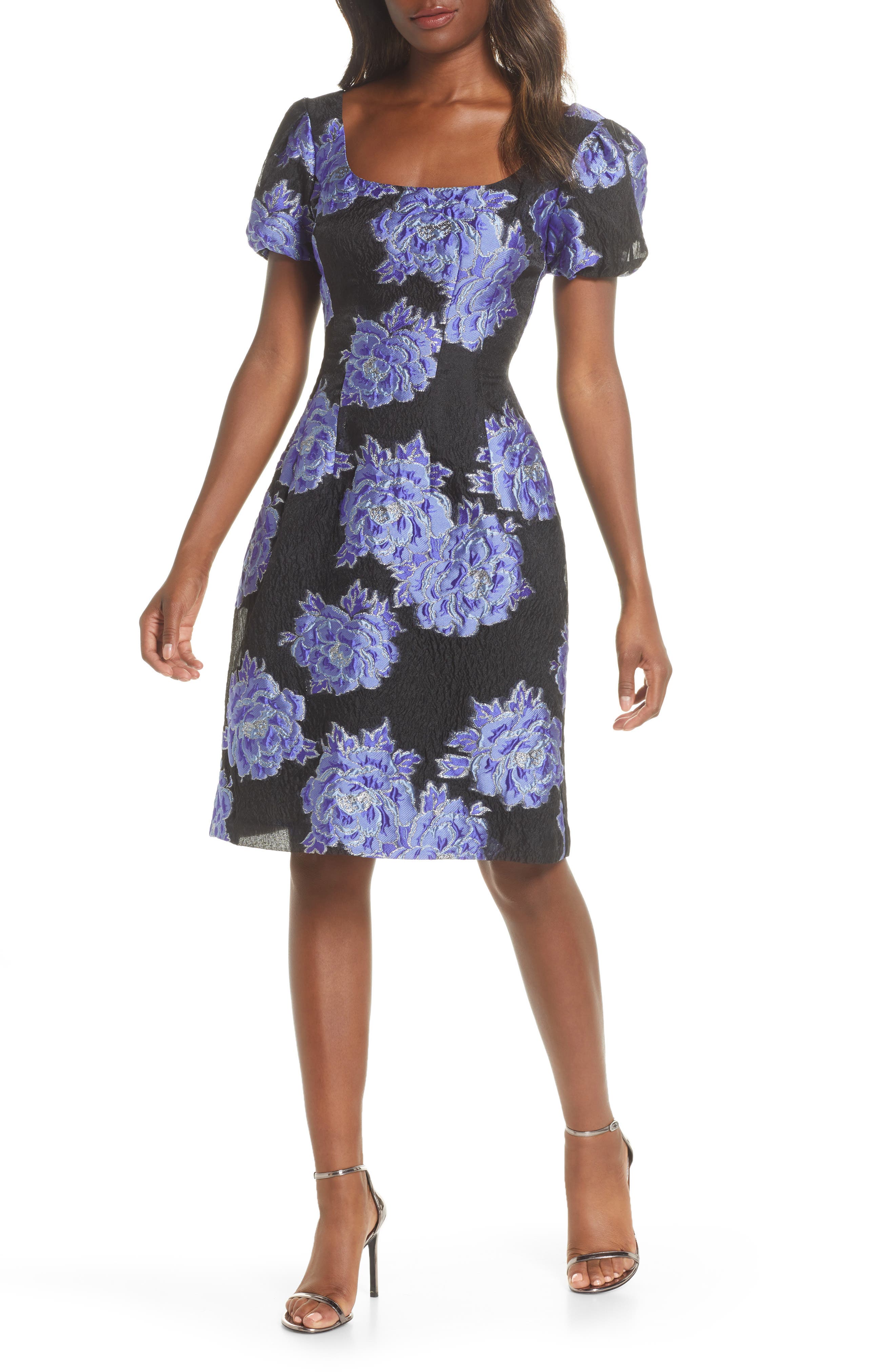 floral brocade dress