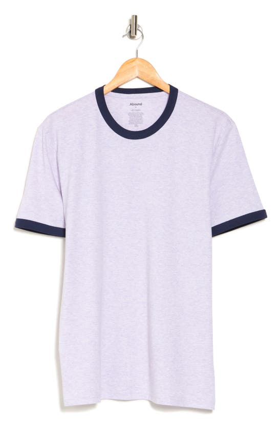 Abound Short Sleeve Ringer T-shirt In Purple Petal Heather
