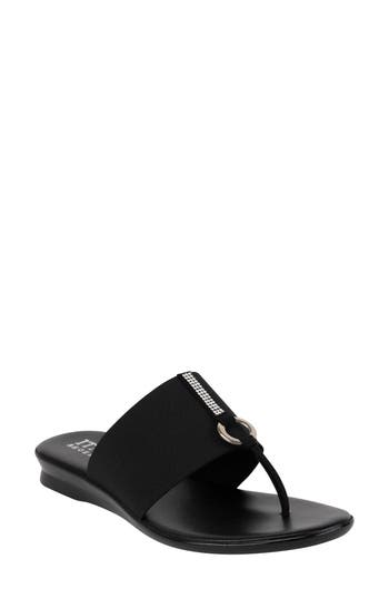 Italian Shoemakers Lillee Flip Flop In Black