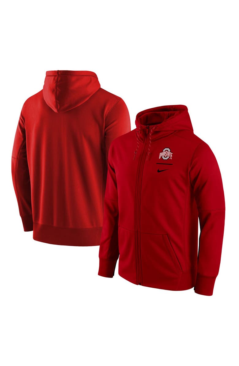 Nike Men's Nike Scarlet Ohio State Buckeyes Logo Stack Therma ...