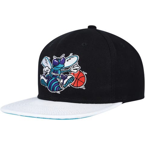 Men's New Era Charlotte Hornets Teal Stripes 9FORTY Trucker Snapback Hat