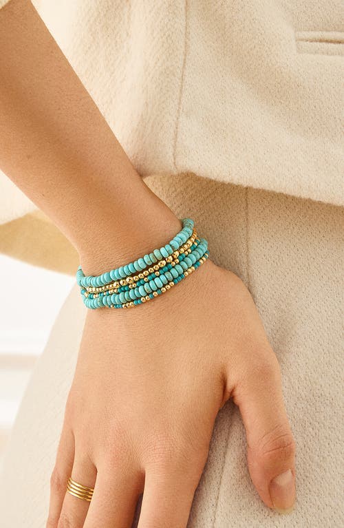 Shop Baublebar Valentina Beaded Stretch Bracelet In Blue