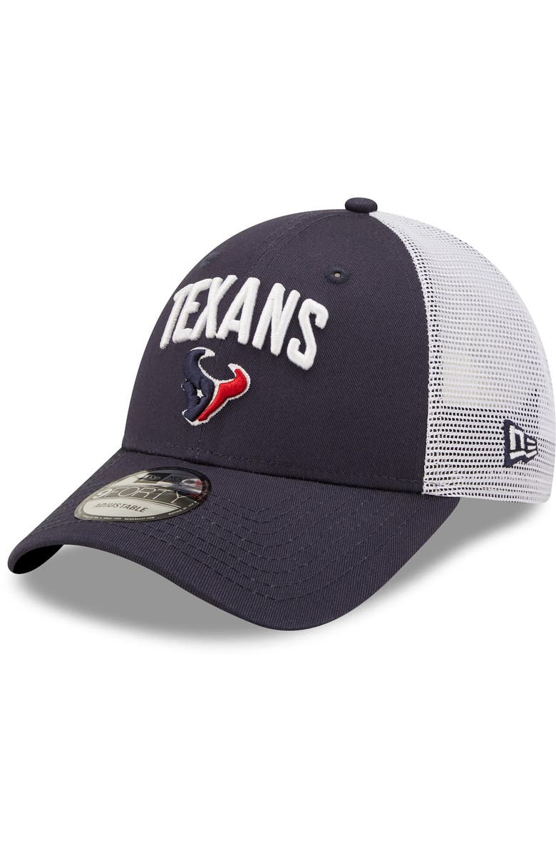 New Era Men's New Era Navy/White Houston Texans Team Title Trucker 9FORTY Snapback Hat | Nordstrom