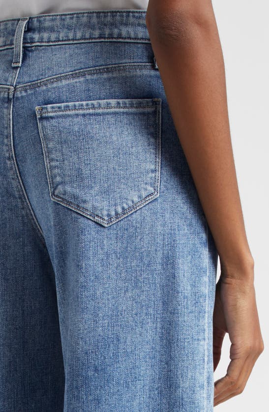 Shop L Agence Houston Center Seam High Waist Crop Wide Leg Jeans In Cordova