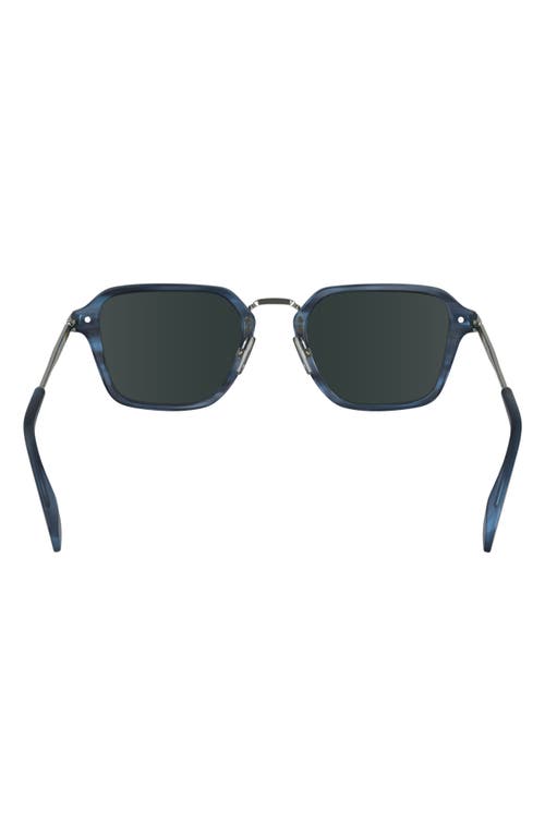 Paul Smith Kramer 52mm Rectangular Sunglasses In Striped Blue