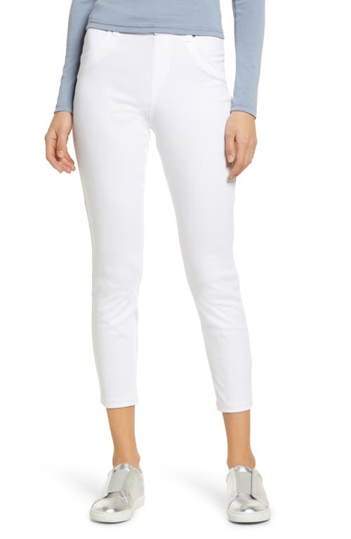 Hue Ultra Ultrasoft High Rise Denim Skimmer Leggings White at Nordstrom,