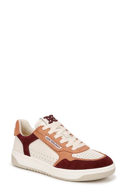 Shop Sam Edelman Harper Sneaker In Tuscan Clay/french Burgundy