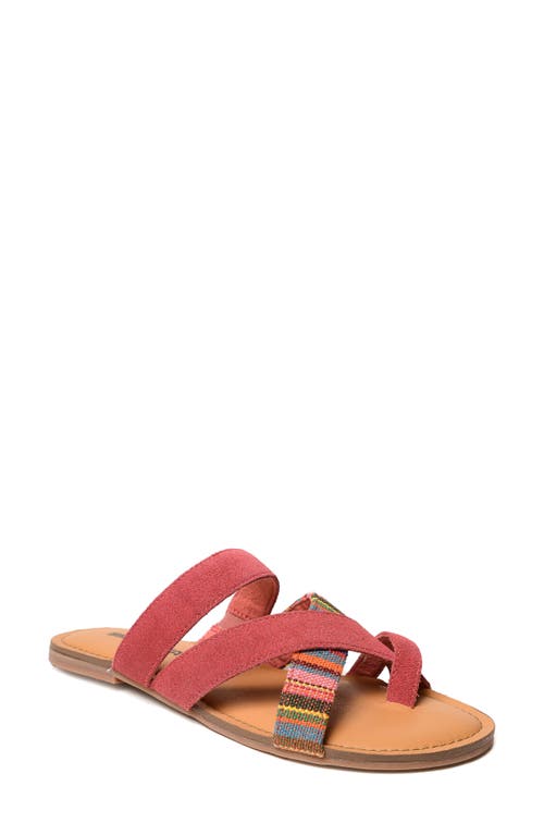 Faribee Slide Sandal in Hot Pink Multi