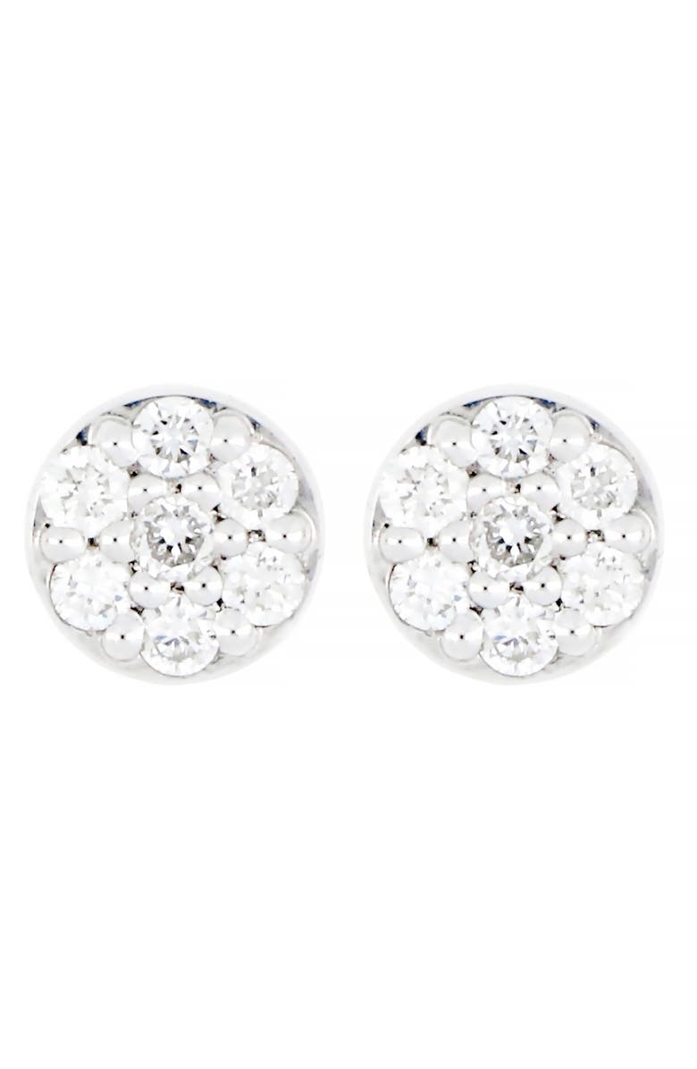 Carriere Small Round Diamond Pave Stud Earrings Nordstrom