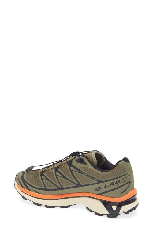 Salomon Gender Inclusive Xt-6 Gore-tex® Waterproof Sneaker In Deep Lichen Green