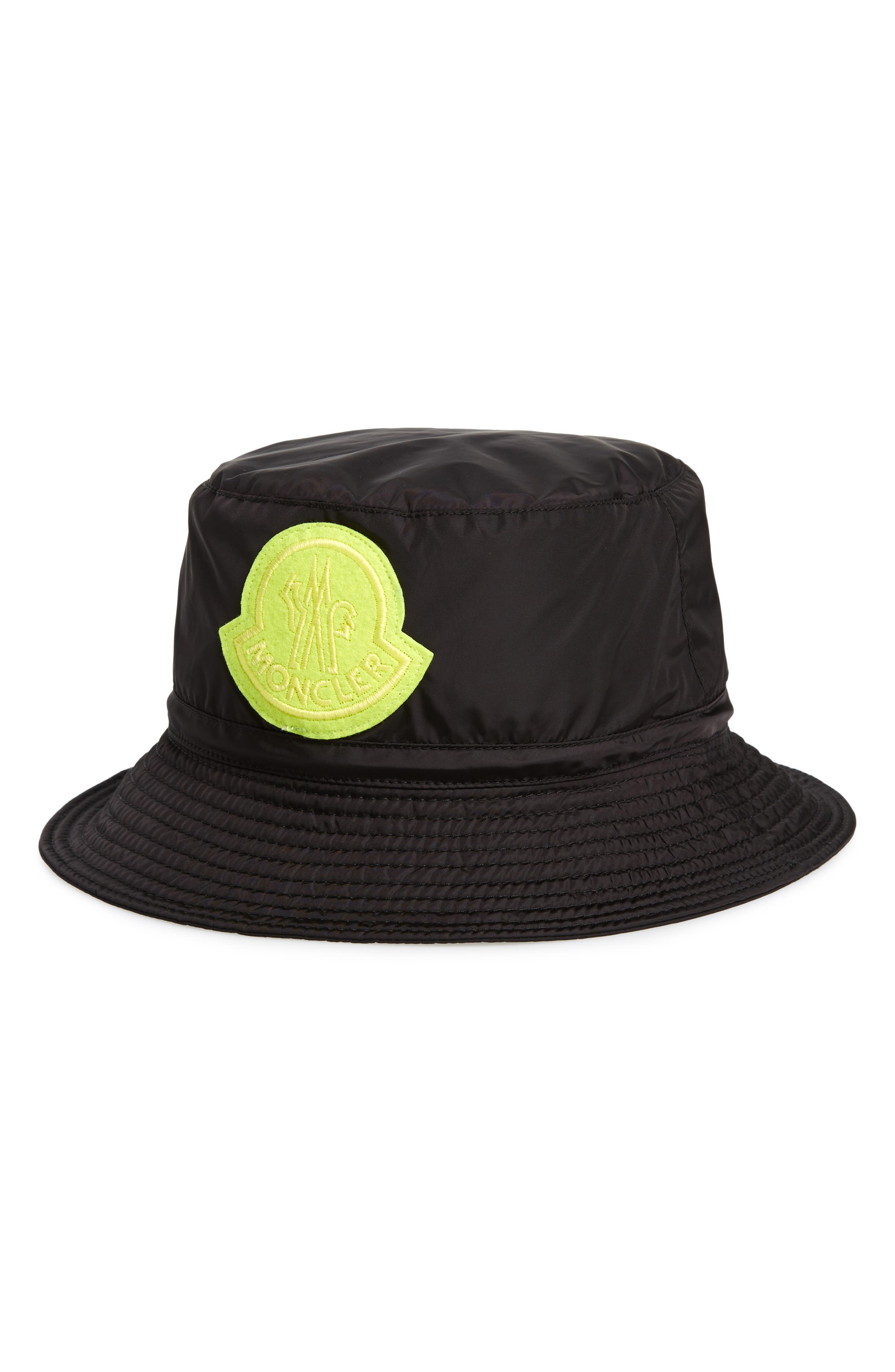 yellow moncler hat
