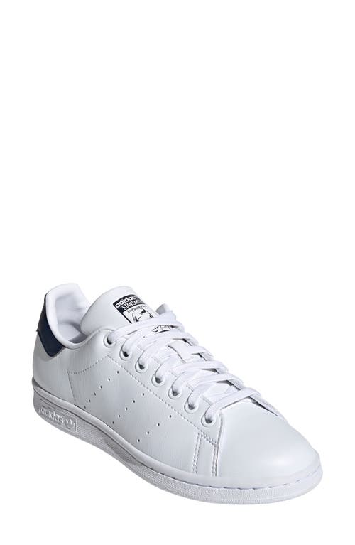 adidas Primegreen Stan Smith Sneaker White/Collegiate Navy at Nordstrom,