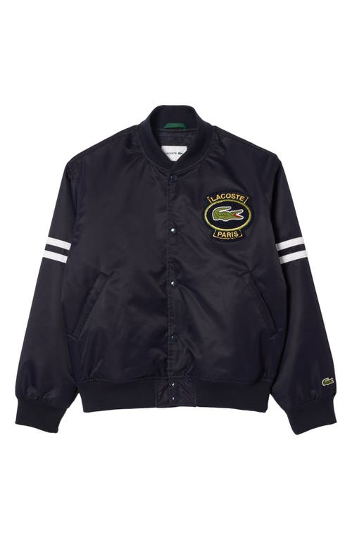 Lacoste Water Repellent Insulated Bomber Jacket at Nordstrom,