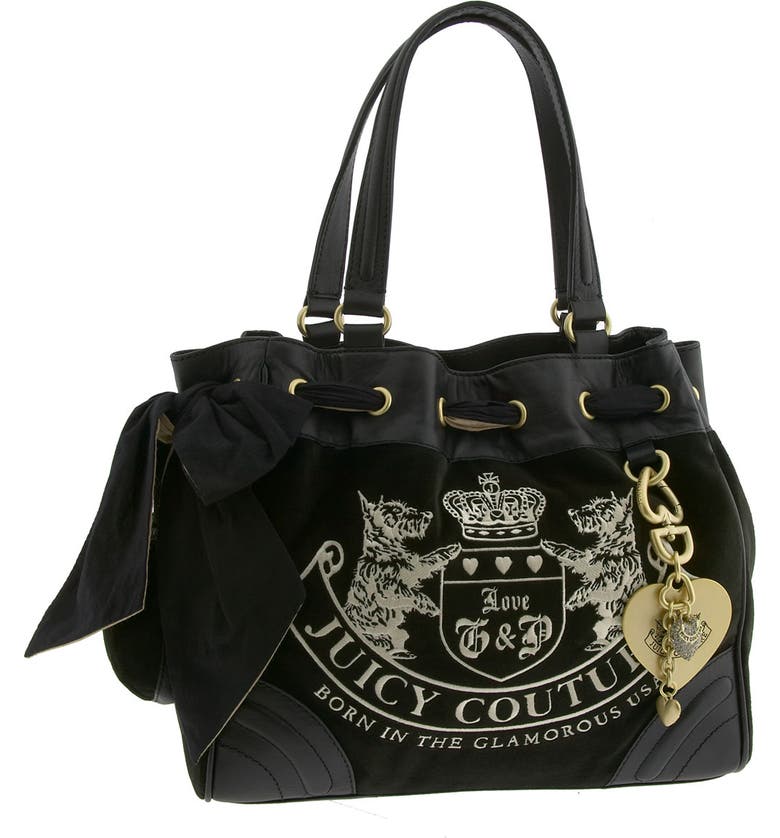 Juicy Couture 'Heritage Crest Daydreamer' Velour Tote | Nordstrom