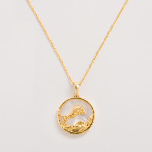Freya Rose Zodiac Necklace In Leo