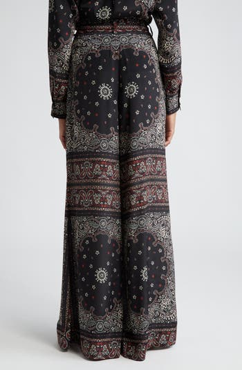 Brocade Silk Peplum and Wide Leg Pants Suit – Talking Threads
