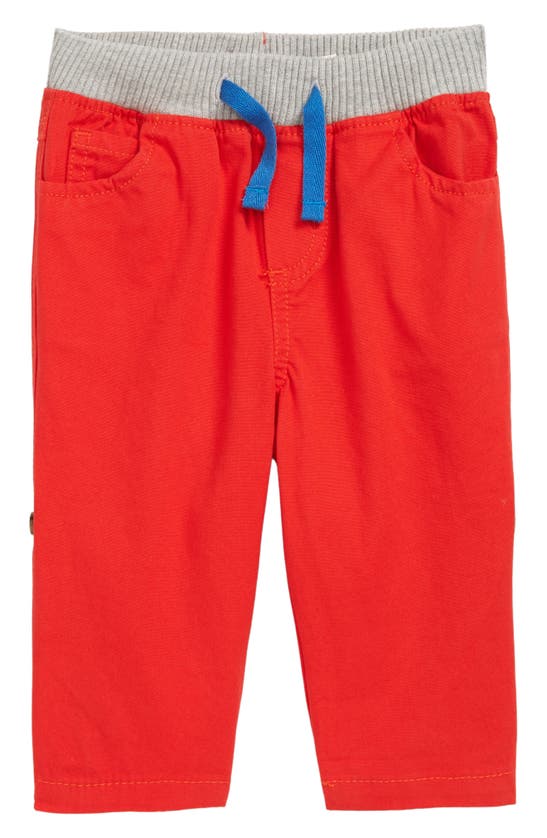 Mini Boden Babies' Roll Up Trousers In Red