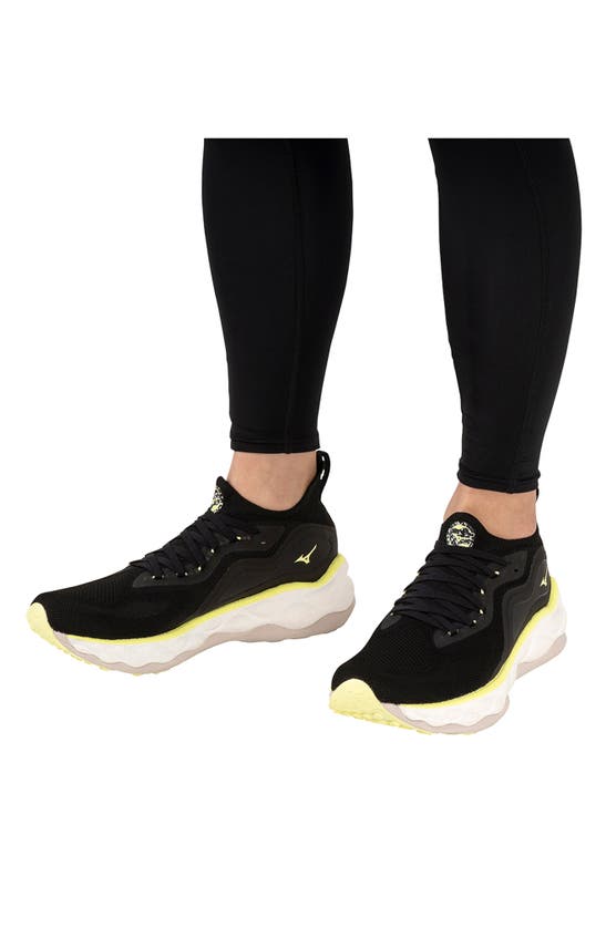 Shop Mizuno Wave Neo Ultra Running Shoe In Undyed Black-luminous