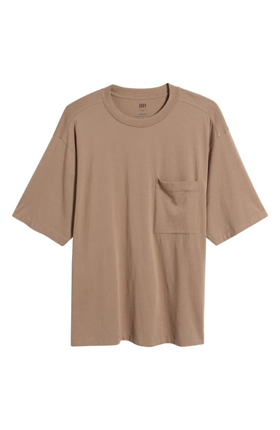 Shop Bp. Oversize Pocket T-shirt In Brown Bark