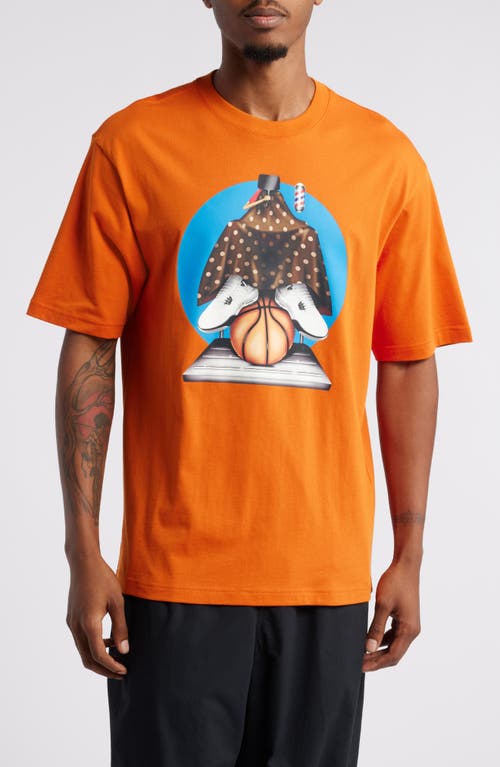 JORDAN JORDAN X DARIEN BIRKS ARTIST SERIES COTTON GRAPHIC T-SHIRT 