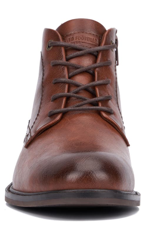 Reserve Footwear Milo Lace-up Boot In Cognac