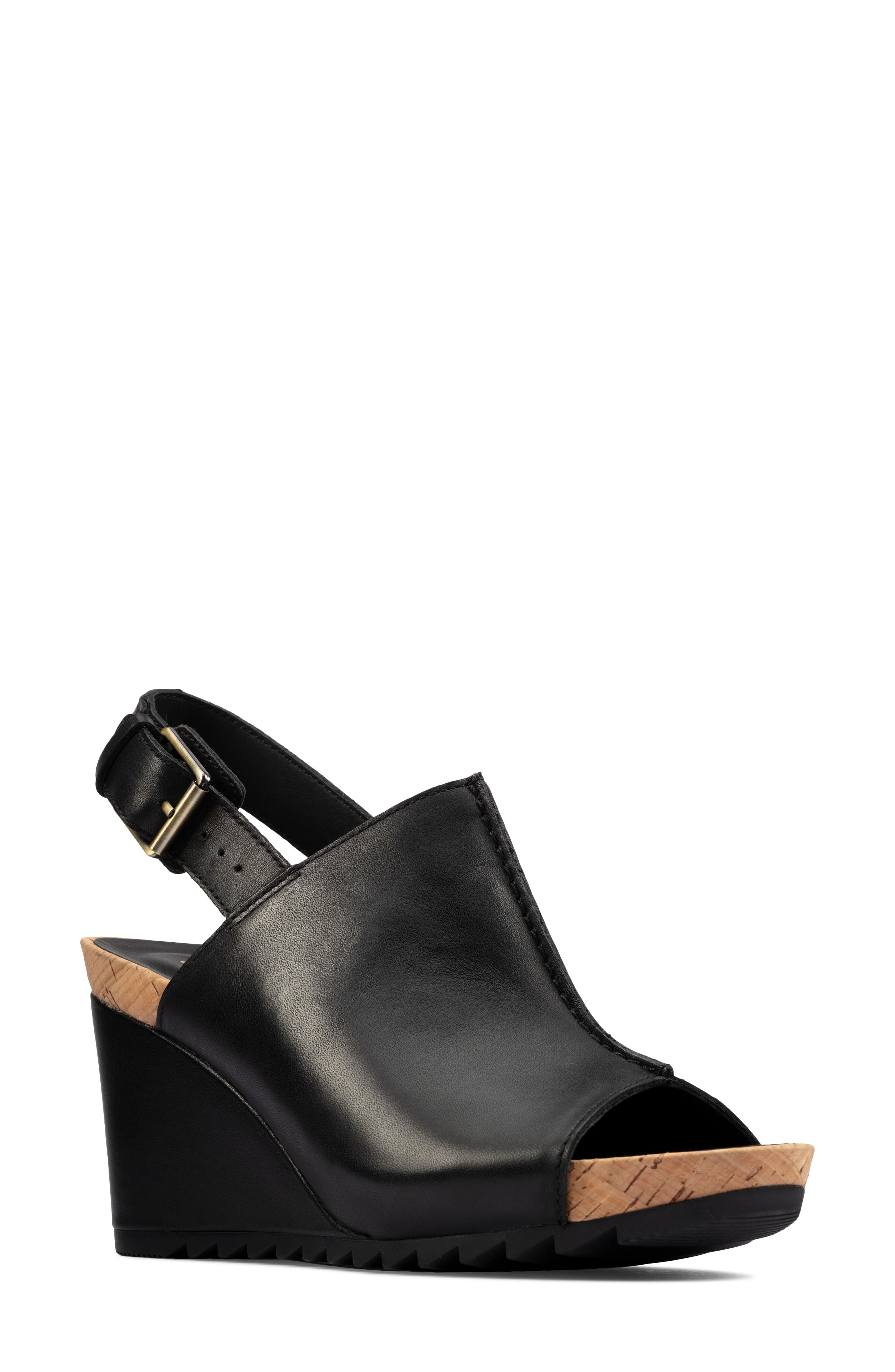 clarks flex stitch wedge sandal
