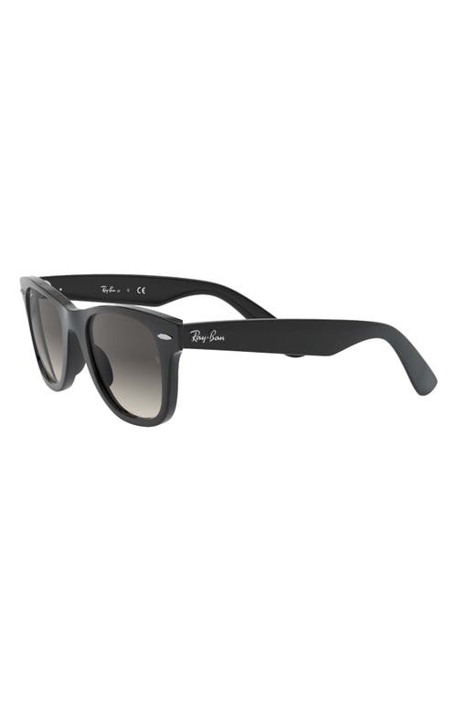 Ray Ban Kids New Junior Wayfarer Sunglasses In Black/gray Gradient
