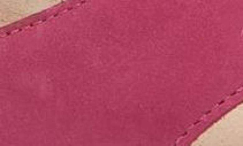 Naot Halvah Platform Wedge Sandal In Pink Plum Nubuck