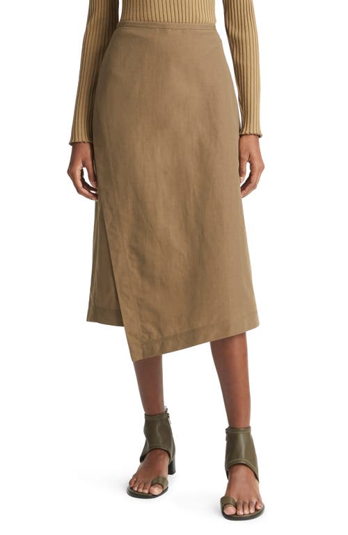 Vince Utility Asymmetric Midi Skirt in Washed Vine at Nordstrom, Size 8