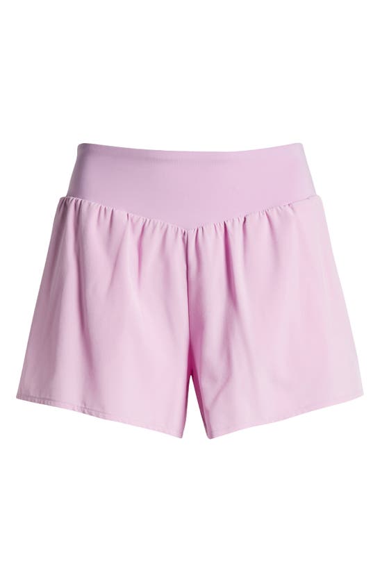 Shop Zella All Sport High Waist Shorts In Purple Pastel