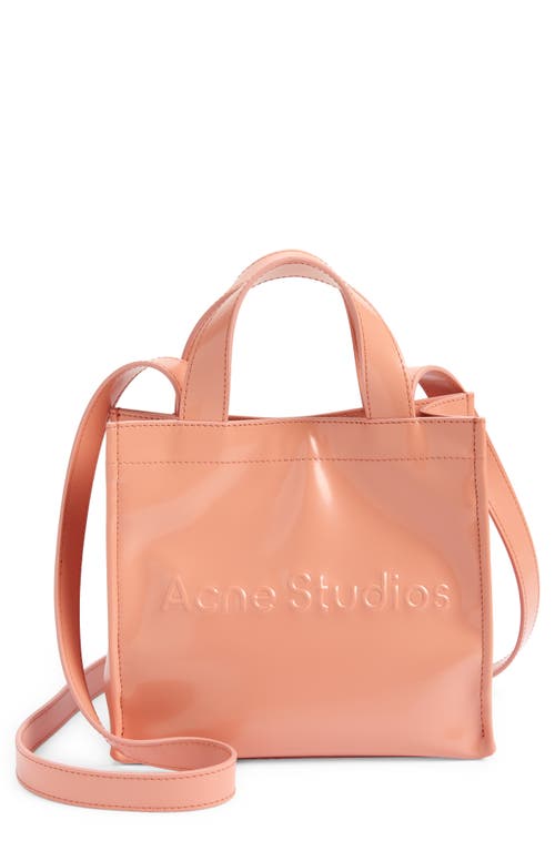 Acne Studios Mini Logo Tote in Salmon Pink at Nordstrom